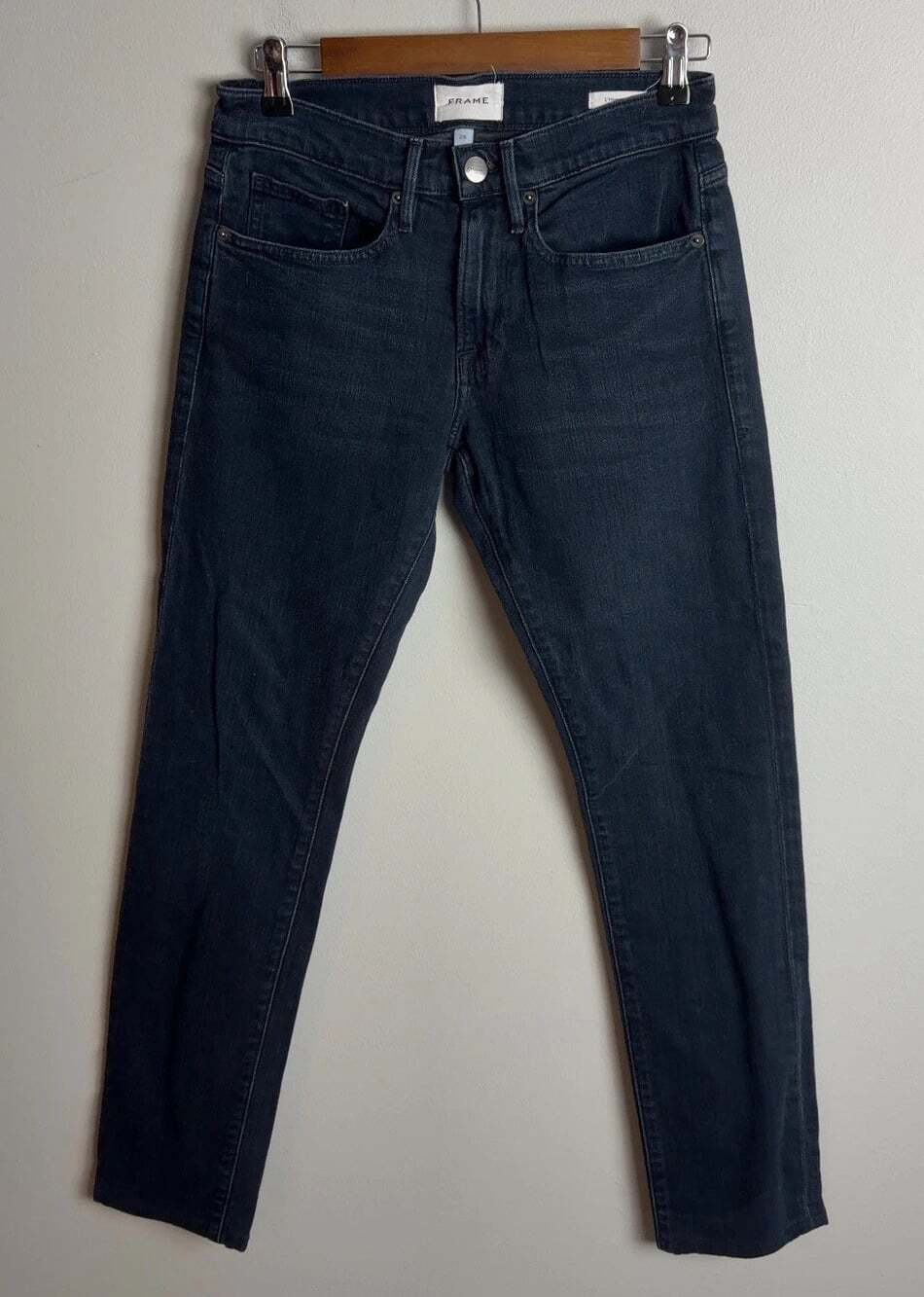 FRAME L'Homme Slim Jeans Size 28 Dark Wash Placid Denim Men’s